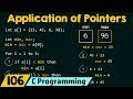 Pointer Application (Finding the Largest & Smallest Elements in an Array)