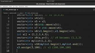 C++ Initializing a Vector