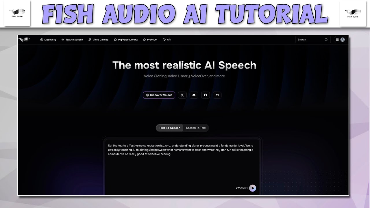 Fish Audio Ai Text To Speech Best Tutorial For Beginners Youtube