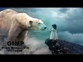 Girl with big Bear Photo Manipulation Tutorial in Gimp Girl with big Bear Photo Manipulation Tutorial in Gimp