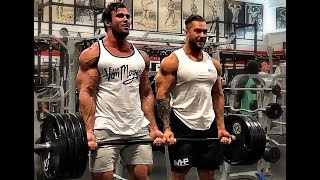 Calum Von Moger tears biceps curling 405lbs