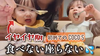 初めてのココス！イヤイヤ大発揮する1歳児\u0026優雅に爆食する2歳児。2歳6ヶ月と1歳5ヶ月 2year and 6month ＆ 1year and 5month