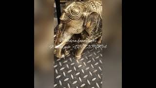 Brass elephant statue -12inches height- best quality- best service- best price .