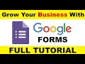 How To Create Google Forms – Google Form Tutorial for Beginners