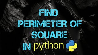 Find Perimeter Of Square In python