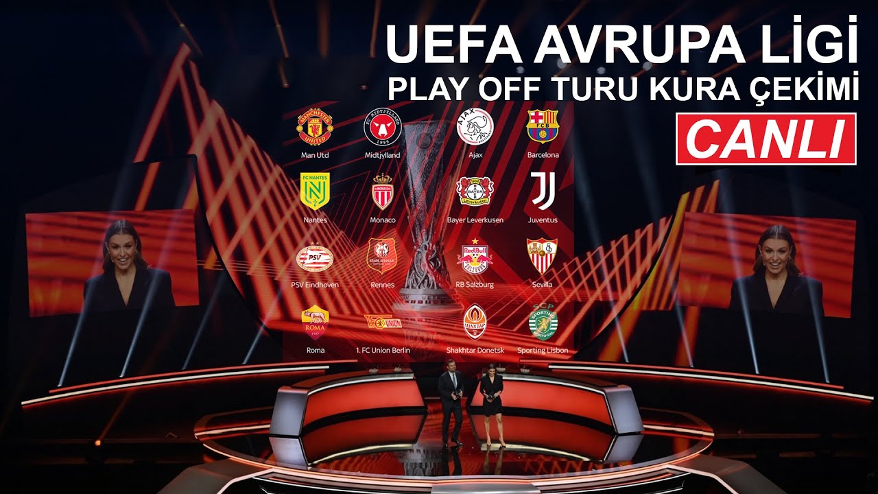 AVRUPA LİGİ KURA ÇEKİMİ | SON 16 PLAY OFF TURU - YouTube