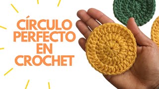 Cómo TEJER un CÍRCULO PERFECTO en CROCHET💡Fácil