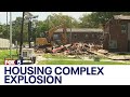 Explosion at housing complex in Newark latest