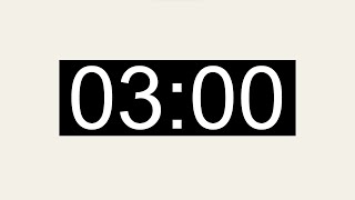 3 Minute Basic Count up Timer - Silent