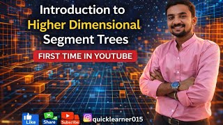 Introduction To Higher Dimensional Segment Trees | Data Structures |Algorithms|First Time on YouTube