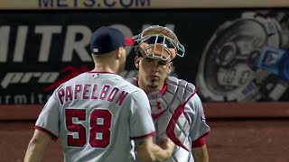 WSH@NYM: Papelbon retires Cabrera to secure the win