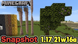 マイクラ 1 17 鍾乳石と石筍の成長とツツジが骨粉で木に成長 洞窟
