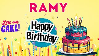 Happy Birthday Ramy, Birthday of Ramy, Best Birthday Wishes, hbd