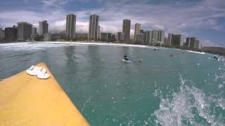 Surfing Waikiki 5-8-16