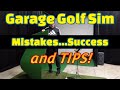 Garage Golf Simulator Mistakes, Success, and Tips 2024!!! #golfsimulator  #golfsimulation  #golf