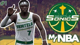 Bringing the NBA back to Seattle!   NBA2K24 Seattle Supersonics Expansion MyNBA Ep. 1