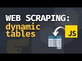 Scraping Data from JavaScript rendered tables with Python