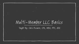 Multi-Member LLC Tax Basics: Understanding K-1s and Form 1065