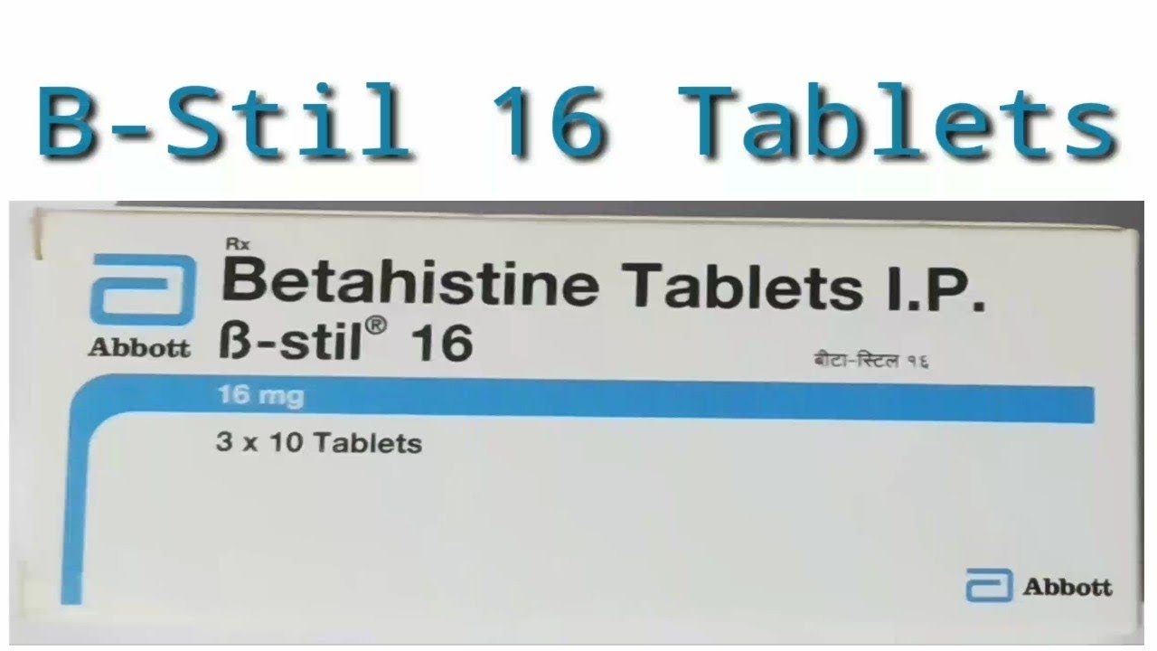 B-Stil 16 Tablets|Betahistine Dihydrochloride Tablets.. - YouTube