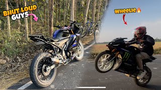 Best eaxhust for r15 / Best full system akrapovic exhaust / cycle wheelie 😍 / u n vlogs 28