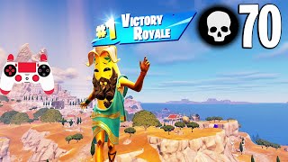 70 Elimination Solo Vs Squads Gameplay Wins (Fortnite Chapter 5 Season 2 PS4 Controller)