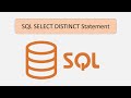 SQL Select Distinct Statement | SQL Tutorial for Beginners