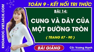 Toán 9 Bài 14: Cung và dây của một đường tròn - Kết nối tri thức - Cô Hạnh (HAY NHẤT)