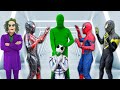 TEAM SPIDER-MAN IN REAL LIFE vs BAD GUY TEAM || ALL SUPERHEROES vs Mystery GREEN-MAN ( Live Action )