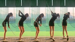 현역  KLPGA  박서연 프로의 스윙입니다!  진아건설 소속이며 키는 167 입니다. 스윙연습시 도움 많이 되실겁니다! 골프스윙슬로우모션포함