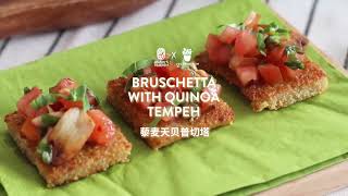 Bruschetta with Quinoa Tempeh