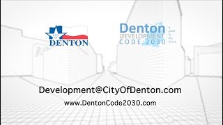 Denton Development Code 2030