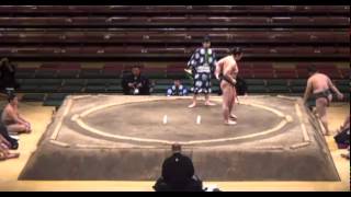 Haruminato vs Kaganohana Day 11 Sumo Natsu Basho May 2014