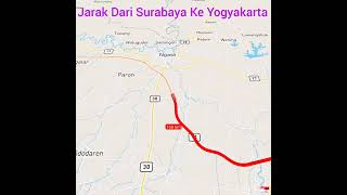 Jarak Dari Surabaya Ke Yogyakarta