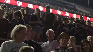 Texas A\u0026M Yell Leader makes fun of App State night before Aggies lose to App State