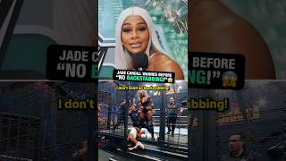 Jade Cargill warned “no BACKSTABBING” before!😱 #wwe #eliminationchamber