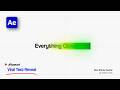 Viral Glowing Text Reveal Animation in After Effects (Advanced Tutorial)