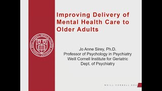 Improving Delivery of Mental Health Care to Older Adults