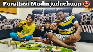 Non-Veg Feast at Home 🐣🐟🍤🍗 புரட்டாசி ஓவர் 🤩 #rajgreevlogs