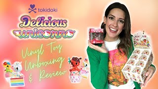 Unboxing a Case of Tokidoki Delicious Unicornos! My Blind Box Vinyl Toy Collection! 🧁 Adara Unboxed