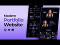 Build a Modern Responsive Portfolio Website Using HTML CSS & JavaScript