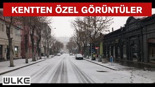 Kars'a yılın ilk karı düştü, şehir beyaza büründü!