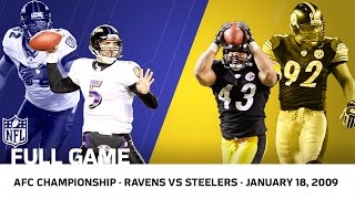 2008 AFC Championship: Polamalu Delivers for the Steelers | Ravens vs. Steelers | NFL Full Game