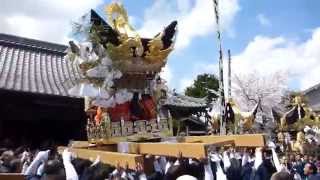 北条節句祭　本宮　市村　御旅所　屋台差し上げ　その１