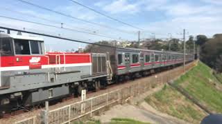 9597レ 東急3000系J-TREC入場甲種 DE10 1662+東急3000系