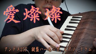 【愛燦燦】アンデス25F、鍵盤ハーモニカ、ピアノ、ドラム