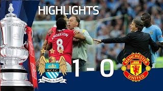 Man City 1-0 Man United Official Highlights | The FA Cup Semi Final