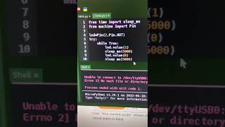 ESP32 micropython blink an led