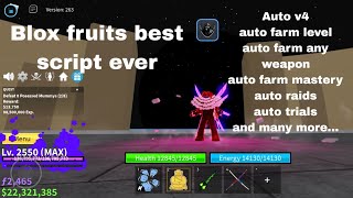 Best Blox Fruits Script Ever W Azure Best Op Farm Paste Bin Link Key ...