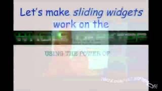 Pixel-Based Methods for Widget State and Style in a Runtime Implementation of Sliding Widgets