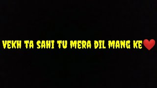 12 Mahine Kulwinder Billa Whatsapp Status Black Background || Punjabi Romantic Song Status